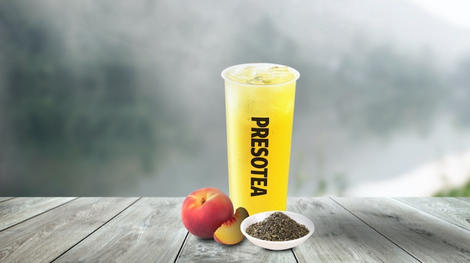 Order White Peach Oolong Tea food online from Presotea-Santa Ana store, Santa Ana on bringmethat.com