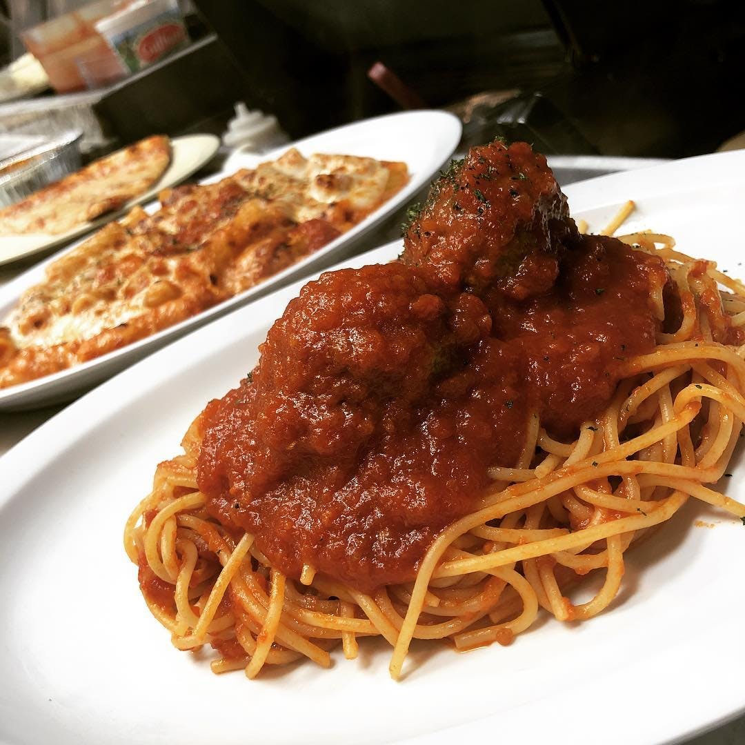 Order Spaghetti with Meatballs - Pasta food online from Romano Pizza store, Somers Point on bringmethat.com