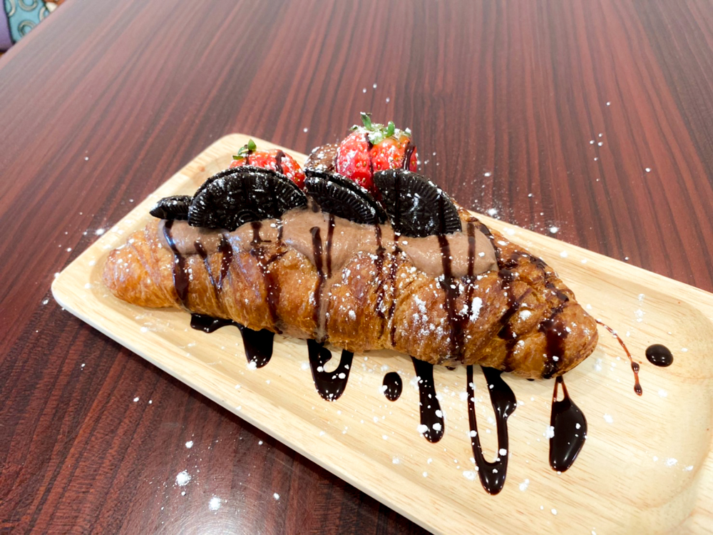 Order Choco Croissant food online from Sweeteria store, Silver Spring on bringmethat.com