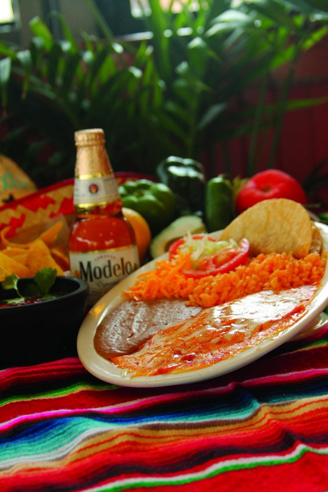 Order 48. Combination Plate food online from Valle's Mexican Restaurant & Bar store, Waco on bringmethat.com