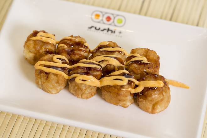Order Fried Shumai (8 pcs) food online from Sushi + Rotary Sushi Bar store, Aurora on bringmethat.com