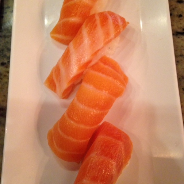 Order Salmon Sushi food online from What the fish sushi store, Los Angeles on bringmethat.com
