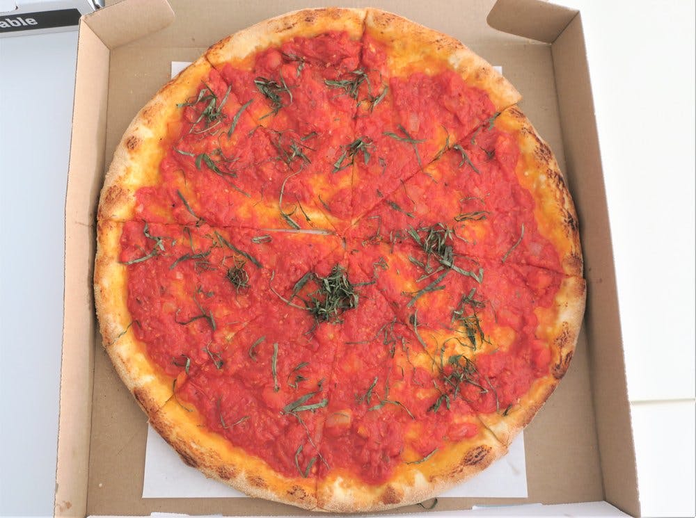 Order One Item Pizza - Small 14'' (6 Slices) food online from Cousins Pizza store, Norwood on bringmethat.com