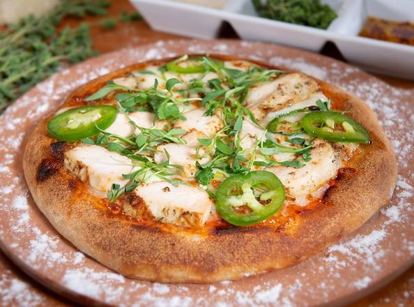 Order Pizza El Diablo food online from Urth Caffe store, Laguna Beach on bringmethat.com