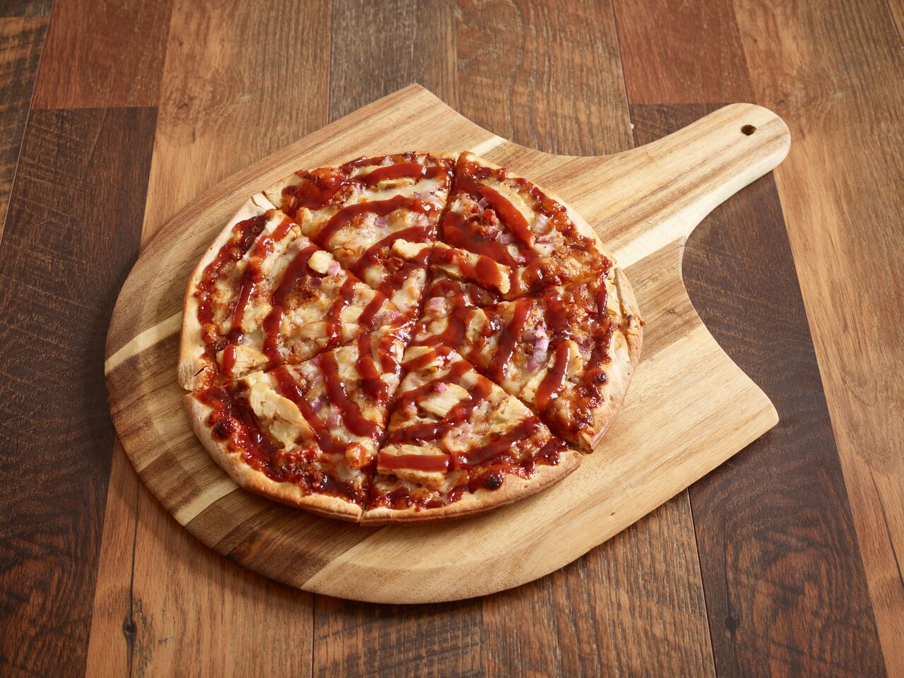 Order 2. BBQ Chicken Pizza food online from Rocky's Gourmet Pizza store, Glendale on bringmethat.com