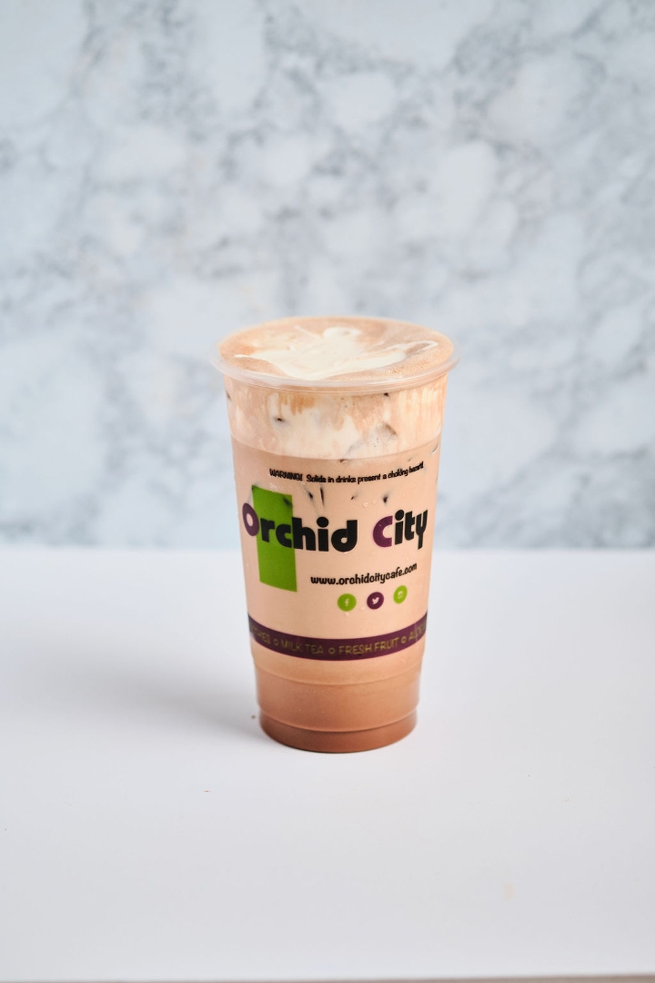 Order SeaCream Latte food online from Orchid City Fusion Cafe store, Arlington on bringmethat.com