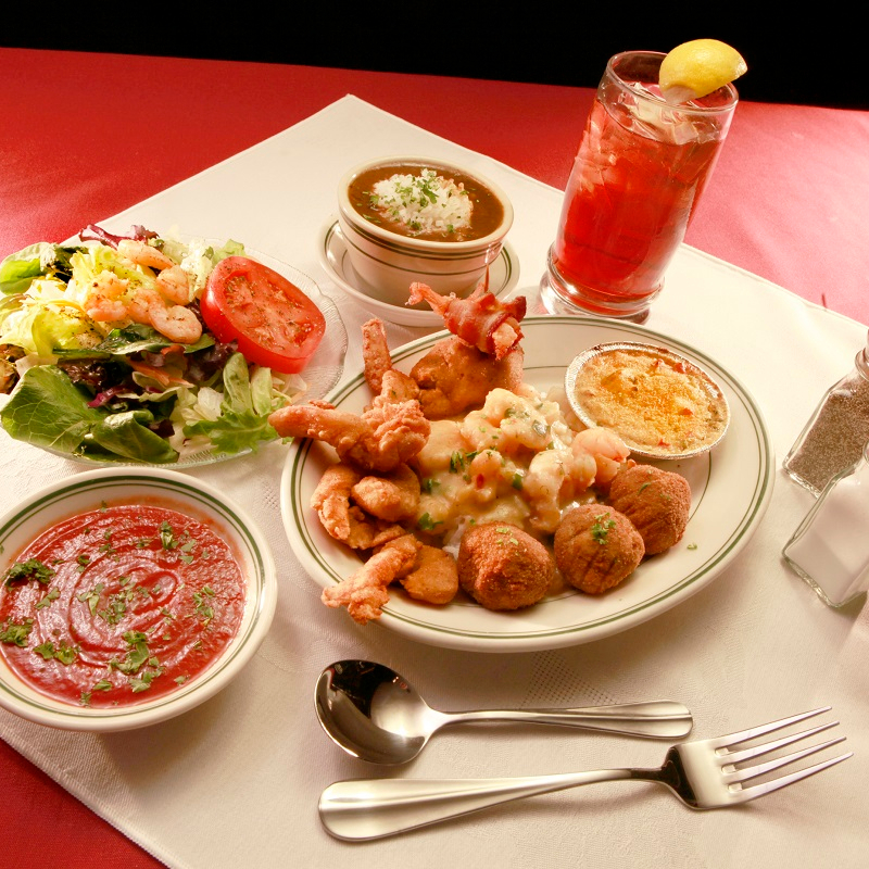 Order Shrimp Dinner food online from Poorboy's Riverside Inn store, Broussard on bringmethat.com