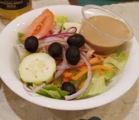 Order Greek Salad - Salad food online from Mulberry Street Pizza store, Jericho on bringmethat.com
