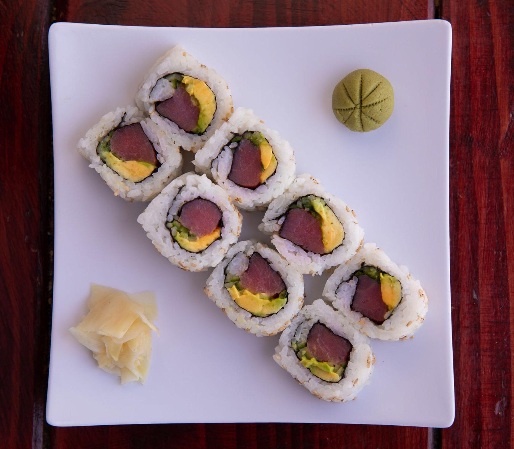 Order Tuna Roll food online from Meshuga 4 Sushi - W. Pico Blvd. store, Los Angeles on bringmethat.com
