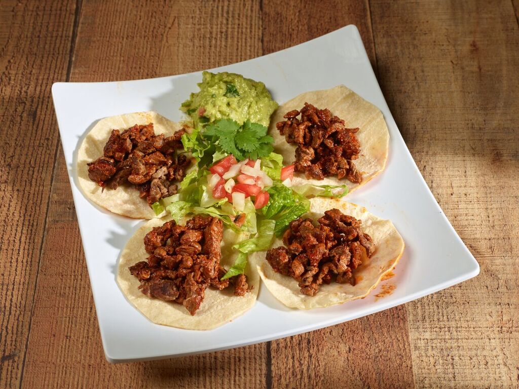 Order 38. Tacos de Asada food online from Las Potrancas Mexican Restaurant store, Arvada on bringmethat.com