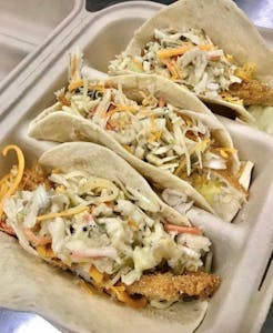 Order The Three Amigos Fish Taco Combo food online from Jen Fish Fry store, Fayetteville on bringmethat.com