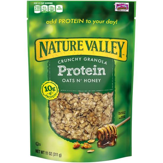 Order Nature Valley Crunchy Granola High Protein Oats & Honey, 11 OZ food online from CVS store, LAWTON on bringmethat.com