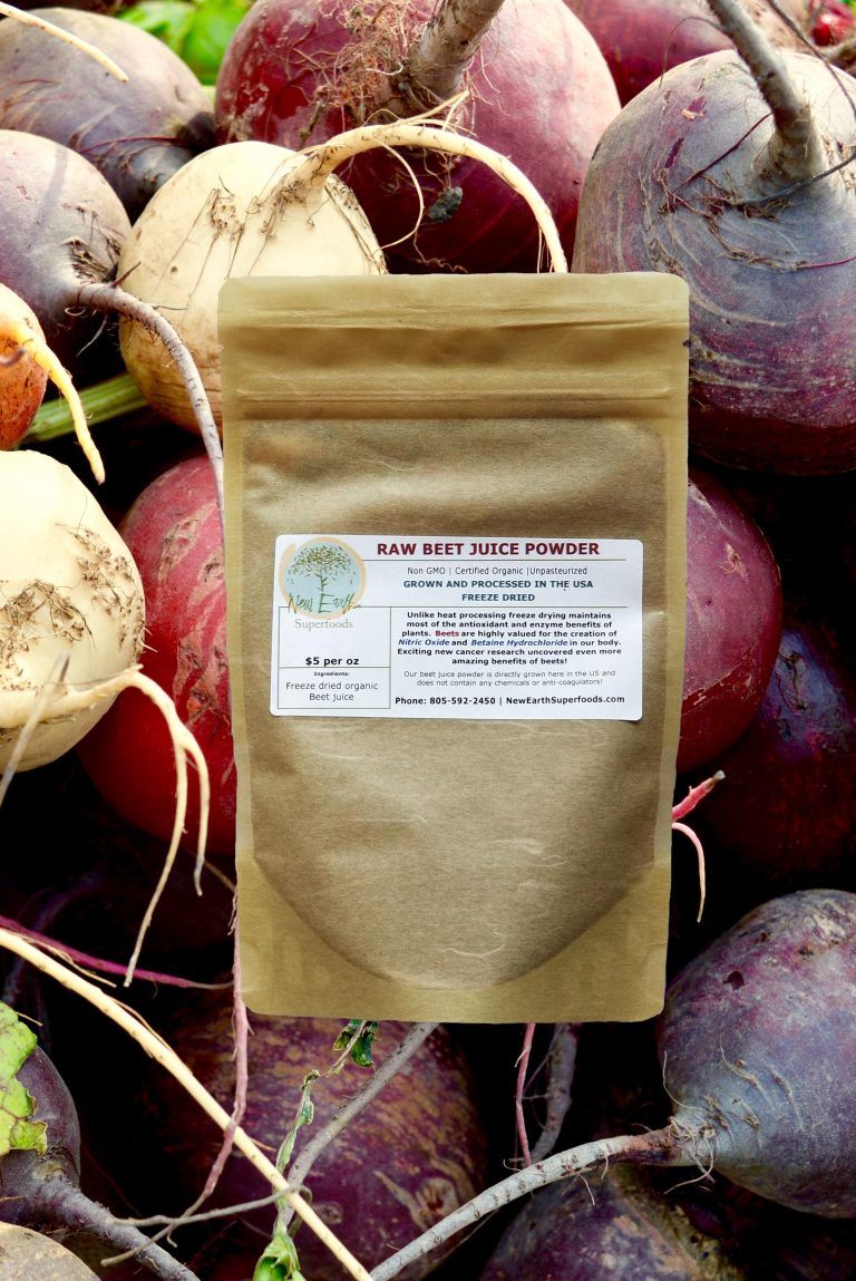 Order Raw Beet Juice Powder food online from New Earth Superfoods store, Grover Beach on bringmethat.com