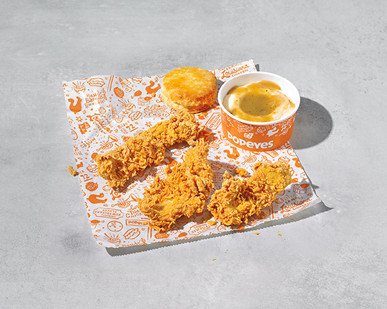 Order 3Pc Handcrafted Tenders Dinner food online from Popeyes store, Moss Bluff on bringmethat.com