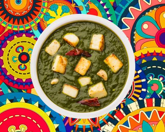 Order Cottage Cheese & Spinach Curry  food online from Tick-Tock Tikka House store, Parkville on bringmethat.com