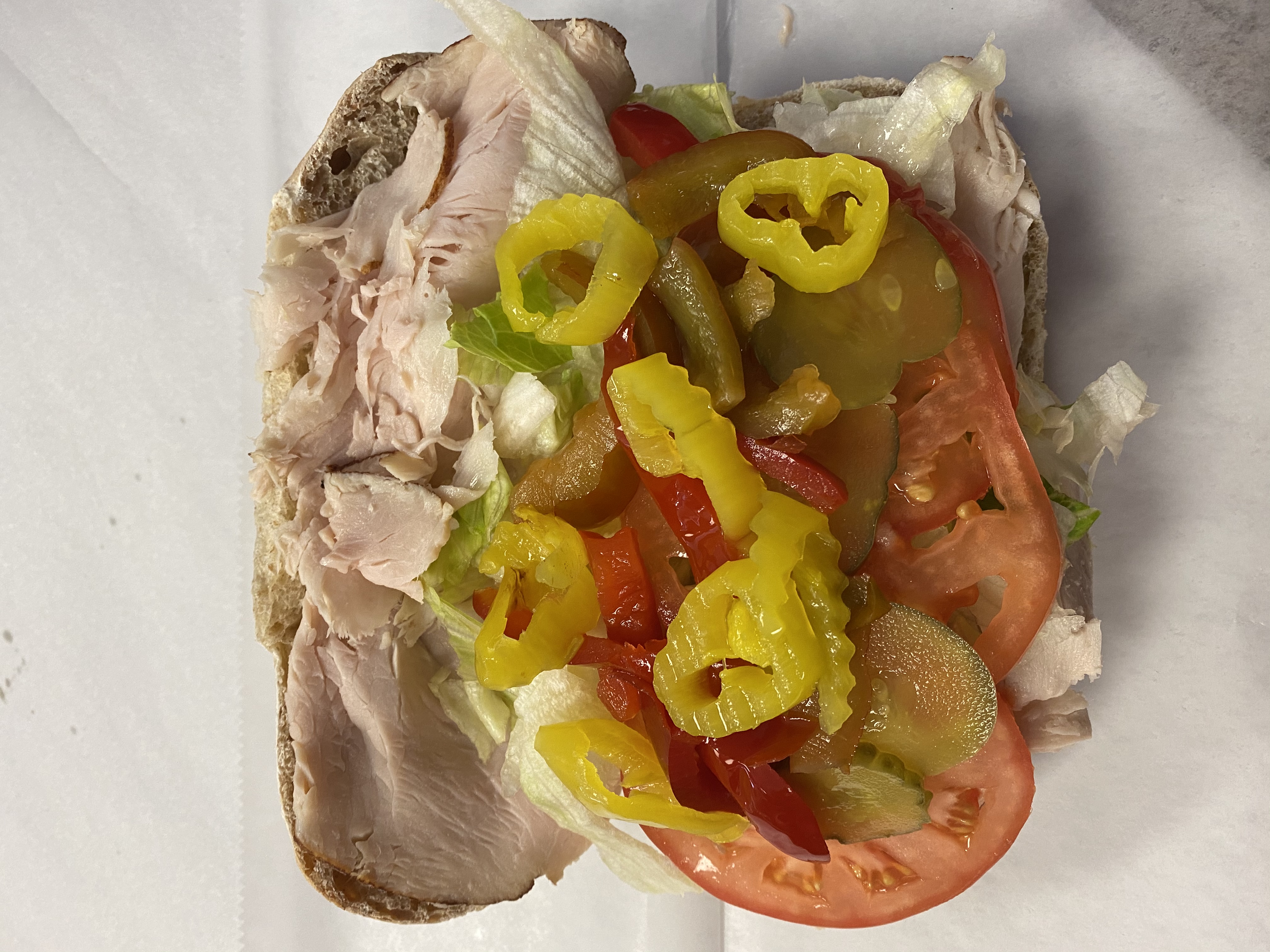 Order Turkey Cold Sub food online from Harper Sandwiches & Such store, Middletown on bringmethat.com
