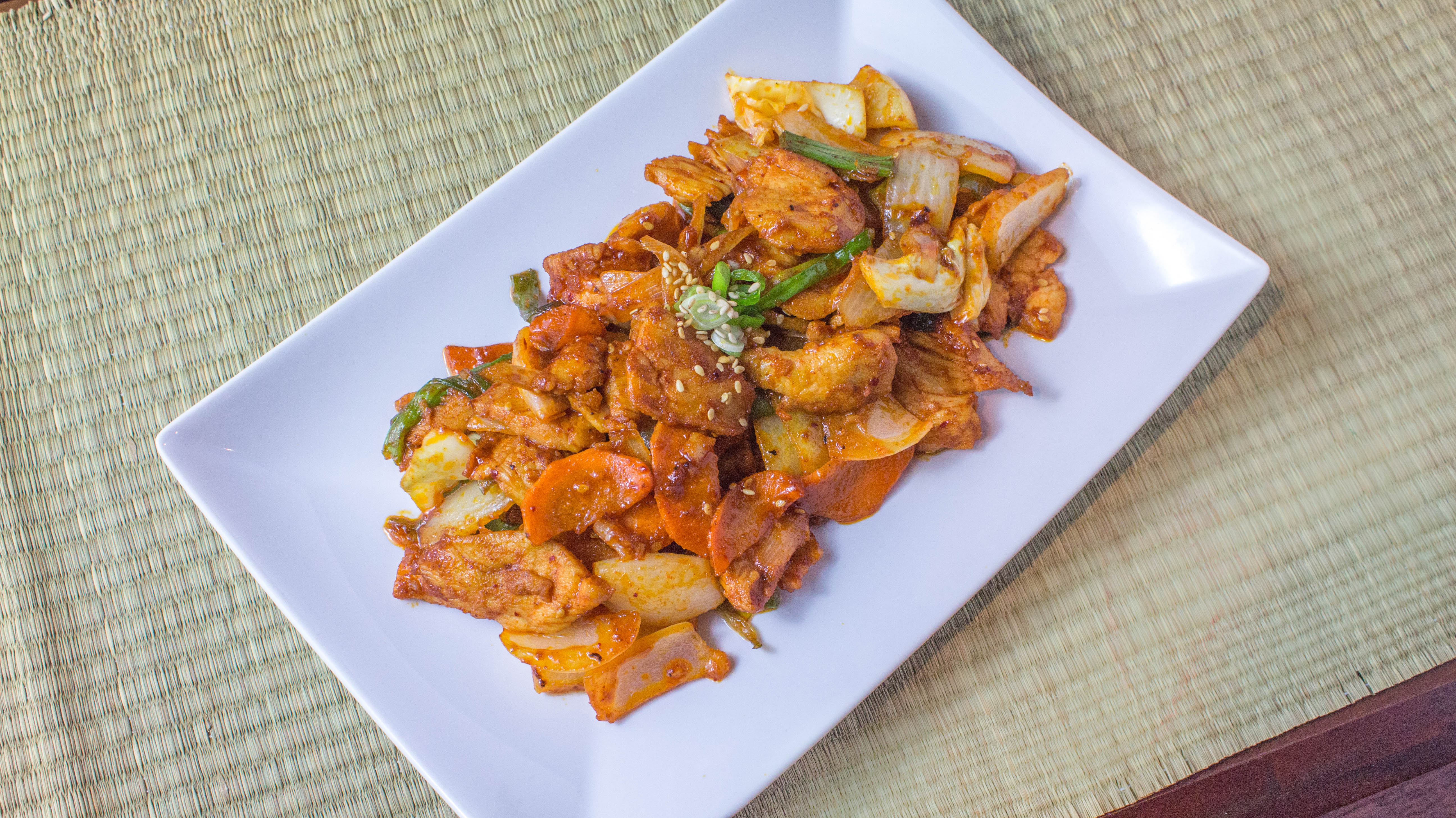 Order Stir Fried Spicy Chicken food online from Seoulville store, Somerville on bringmethat.com