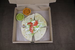 Order 8" PizzaDilla (No Meat) food online from Taconest store, Milton on bringmethat.com