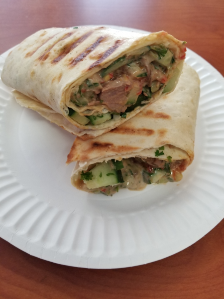 Order Chicken Shawerma Wrap food online from Pizza Pino store, San Francisco on bringmethat.com