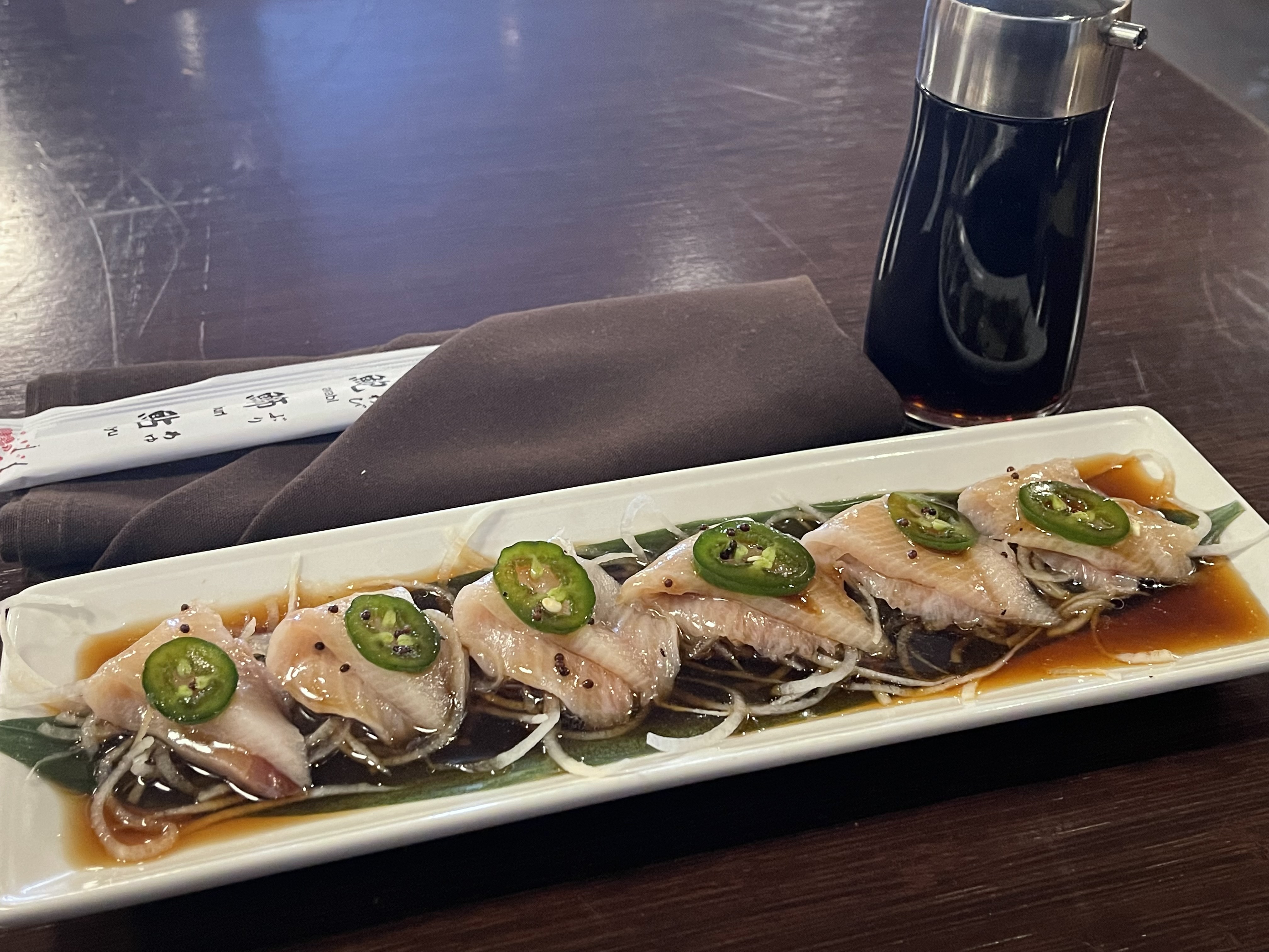 Order Hamachi Carpaccio Plate food online from Miku Sushi store, Chicago on bringmethat.com