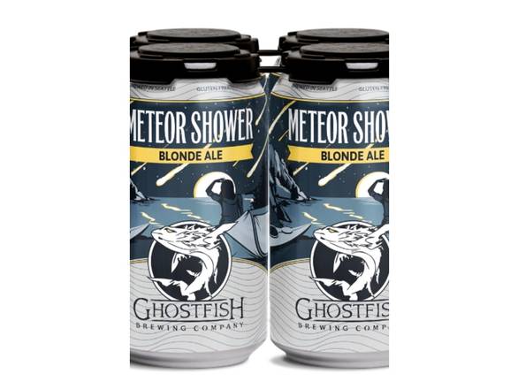 Order Ghostfish Meteor Shower Blonde - 4x 12oz Cans food online from Garfield's Beverage Warehouse store, Chicago on bringmethat.com
