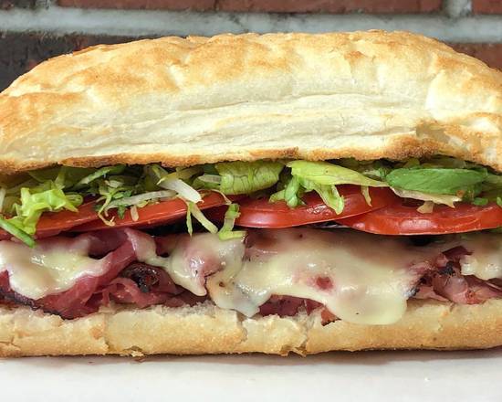 Order Regular Smoked Pastrami Sub Sandwich food online from Stack Subs store, Lakewood on bringmethat.com