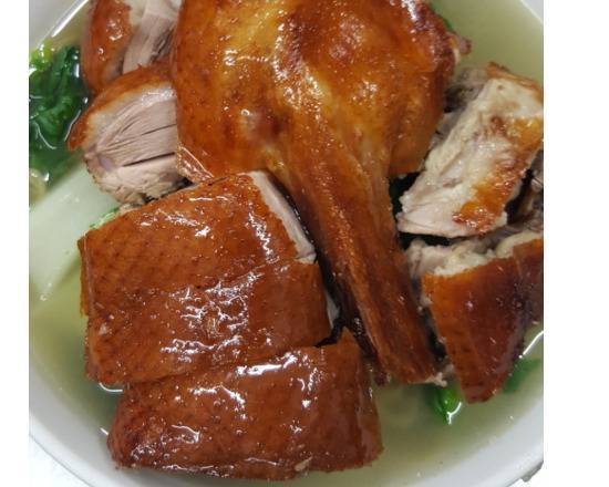 Order BBQ Duck with Noodles food online from Dragon River Restaurant store, San Francisco on bringmethat.com