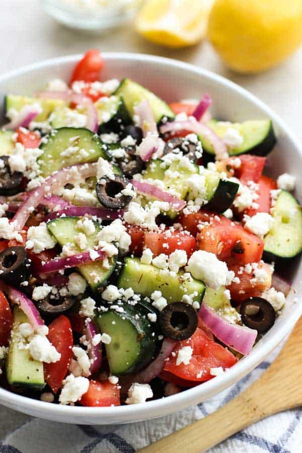 Order Greek Salad - Salad food online from Tani Pizza store, Butler on bringmethat.com