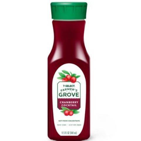 Order 7-Select Farmers Grove Cranberry Juice 11.5oz food online from Speedway store, Cincinnati on bringmethat.com