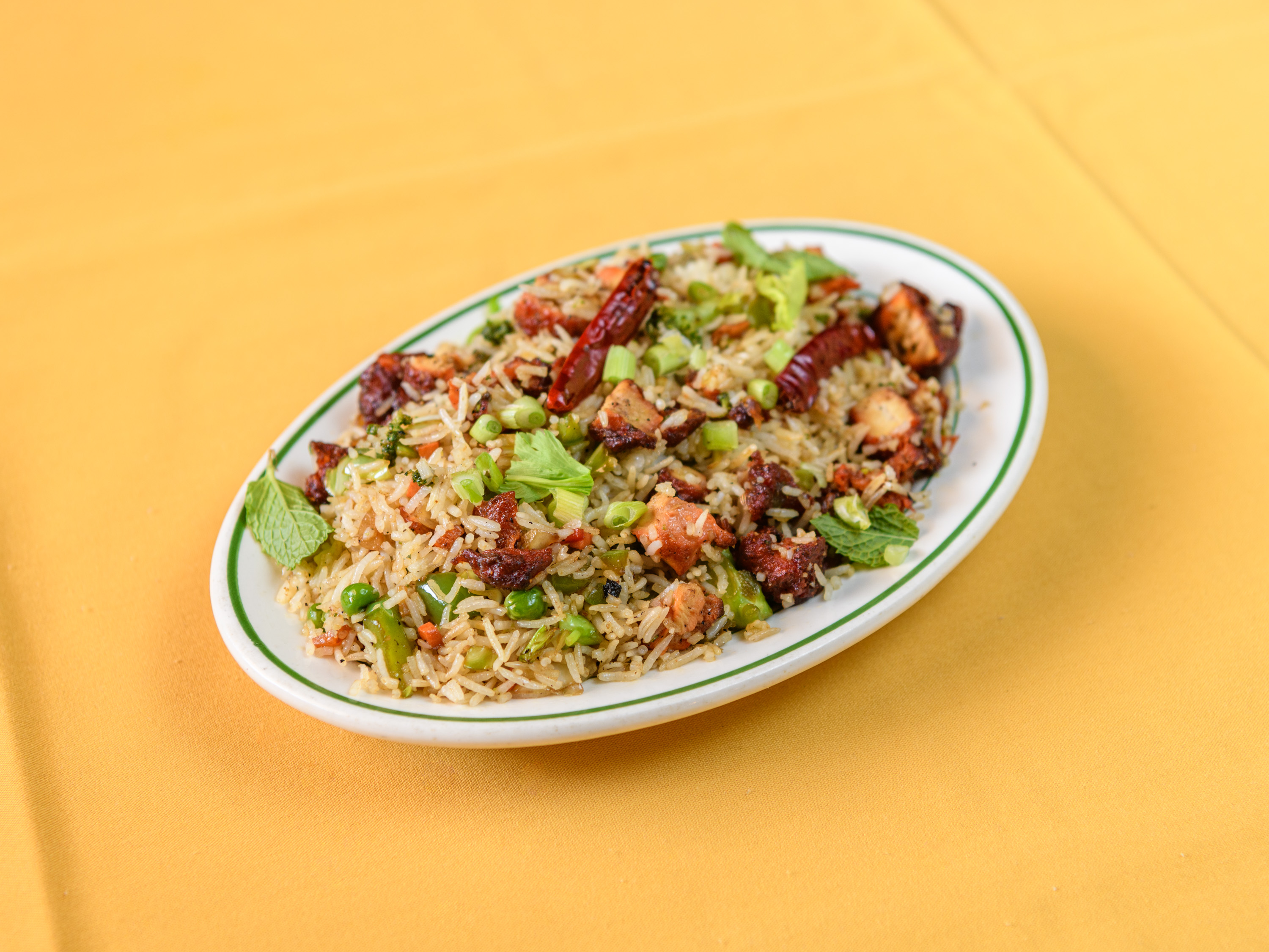 Order Chicken Fried Rice food online from Taj Cuisine of India store, Oklahoma City on bringmethat.com
