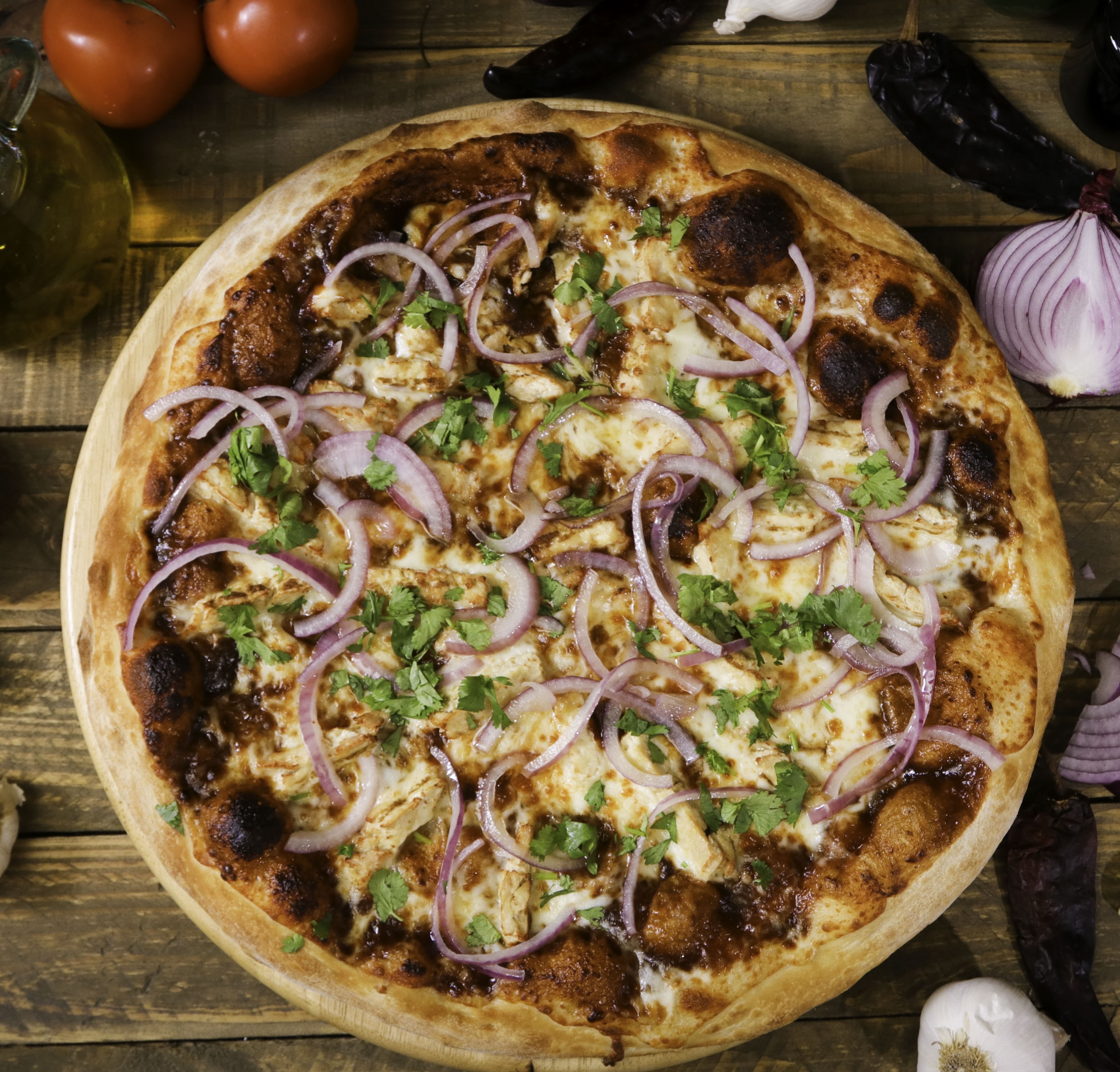 Order BBQ Chicken Pizza food online from Ameci Pizza & Pasta store, Santa Clarita on bringmethat.com