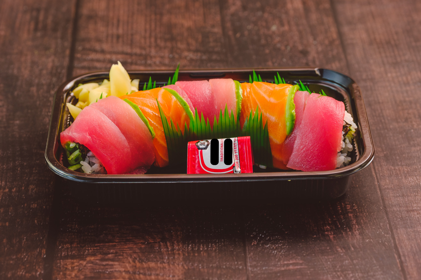 Order 9. Rainbow Roll food online from Wasabi Sushi store, Blue Bell on bringmethat.com