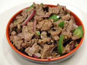 Order In 'N Out (Beef Stake) food online from Enatye Ethiopian Restaurant store, Herndon on bringmethat.com