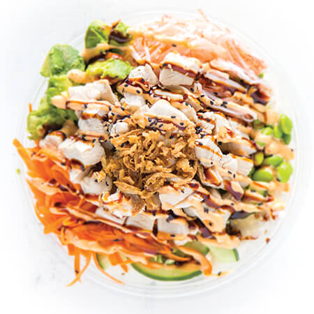 Order 5. The Shaka Poke Bowl food online from Poke Bros store, Lake in the Hills on bringmethat.com