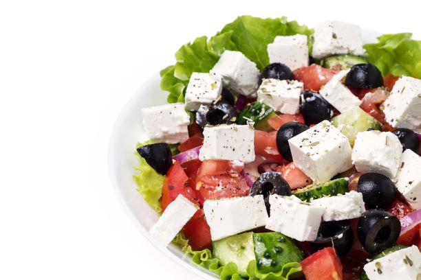 Order Greek Salad food online from West Bank Gourmet Deli store, New York on bringmethat.com