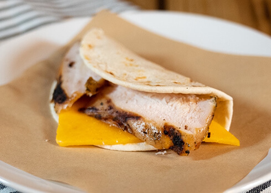 Order Chicken & Cheese Taco food online from Dickey's Barbecue Pit store, Newark on bringmethat.com