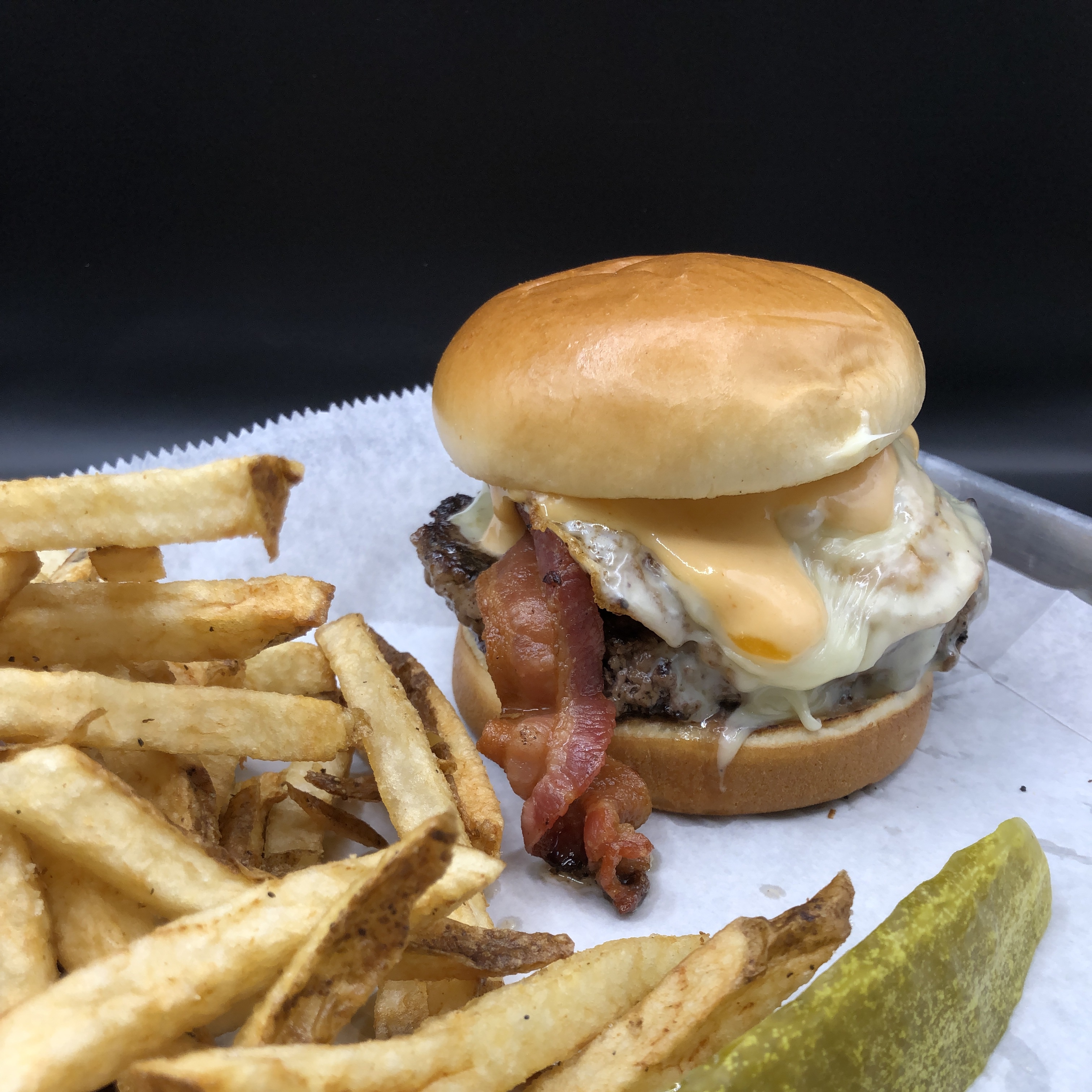 Order The Hangover Cure Burger food online from The Union Craft House store, Taylor on bringmethat.com