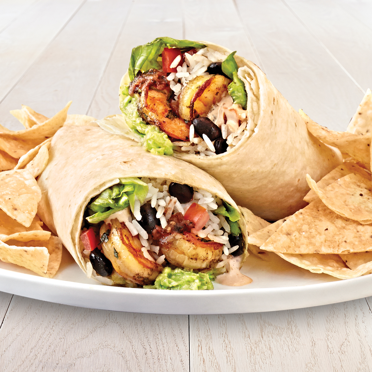 Order Ancho Citrus Grilled Shrimp Burrito food online from Rubio store, San Diego on bringmethat.com