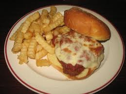 Order Chicken Parmesan Sandwich food online from Bully Pub & Grill store, North Myrtle Beach on bringmethat.com