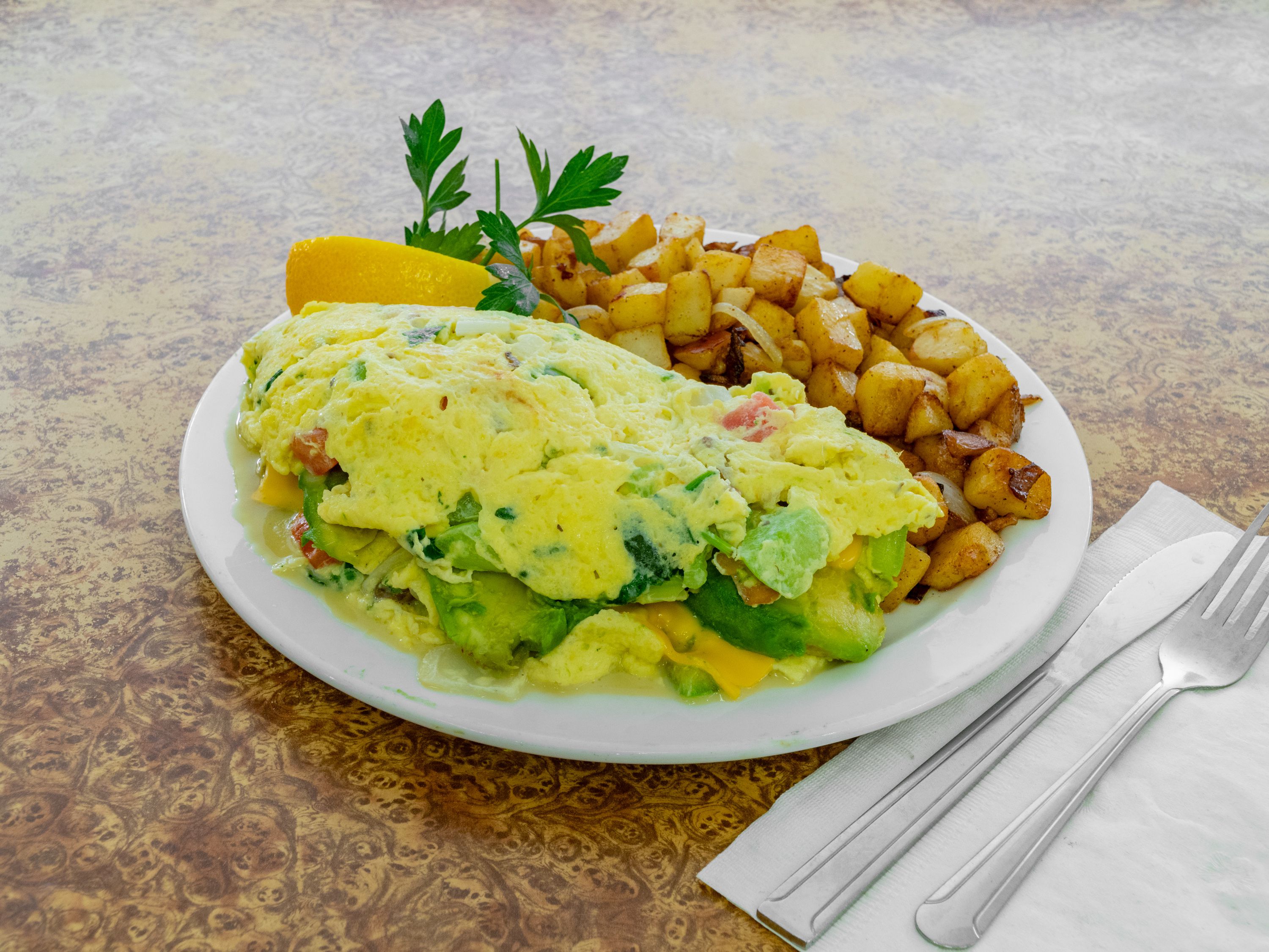 Order Super Veggie food online from The Omelet House store, Stockton on bringmethat.com
