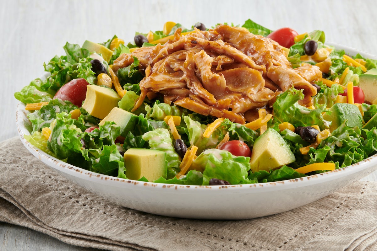 Order Spicy BBQ Chicken Ranch Salad (P) food online from Newk's store, Fort Worth on bringmethat.com