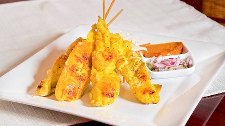 Order Chicken Satay food online from Aloy Thai store, Boulder on bringmethat.com