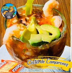 Order Coctel de Camarón food online from Mariscos El Aguachiles store, Aurora on bringmethat.com