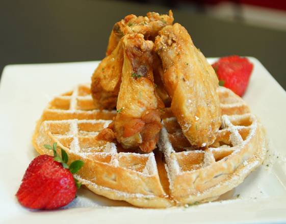 Order Wings and Waffles food online from Temptation Lounge store, Arlington on bringmethat.com