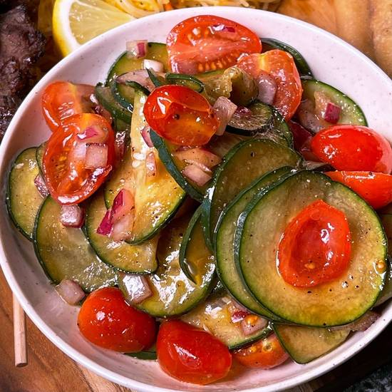 Order Cucumber Salad - single food online from Meat on the Street store, Milwaukee on bringmethat.com