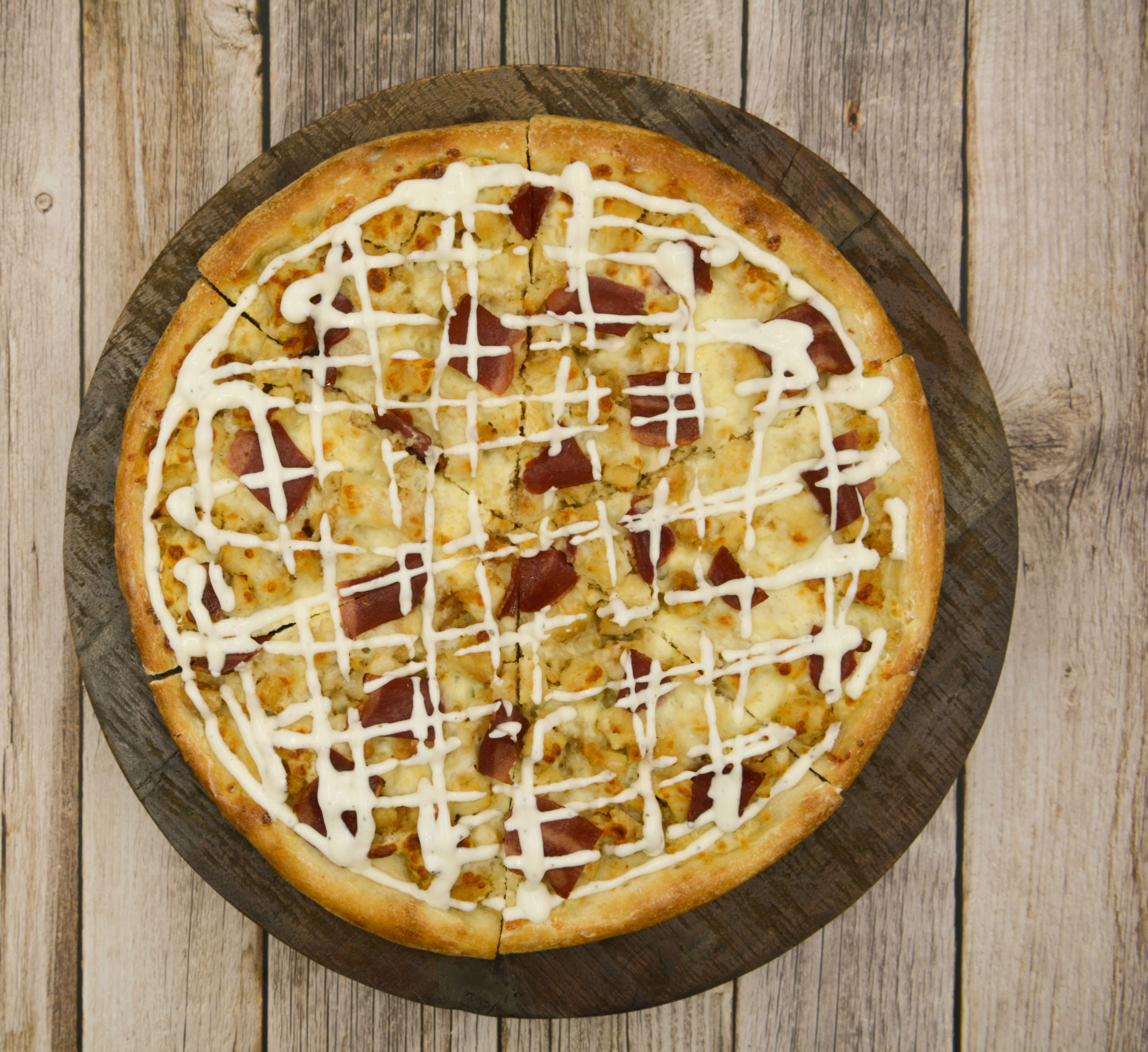 Order Chicken Bacon Ranch Pizza  food online from Jeb Pizza store, Troy on bringmethat.com