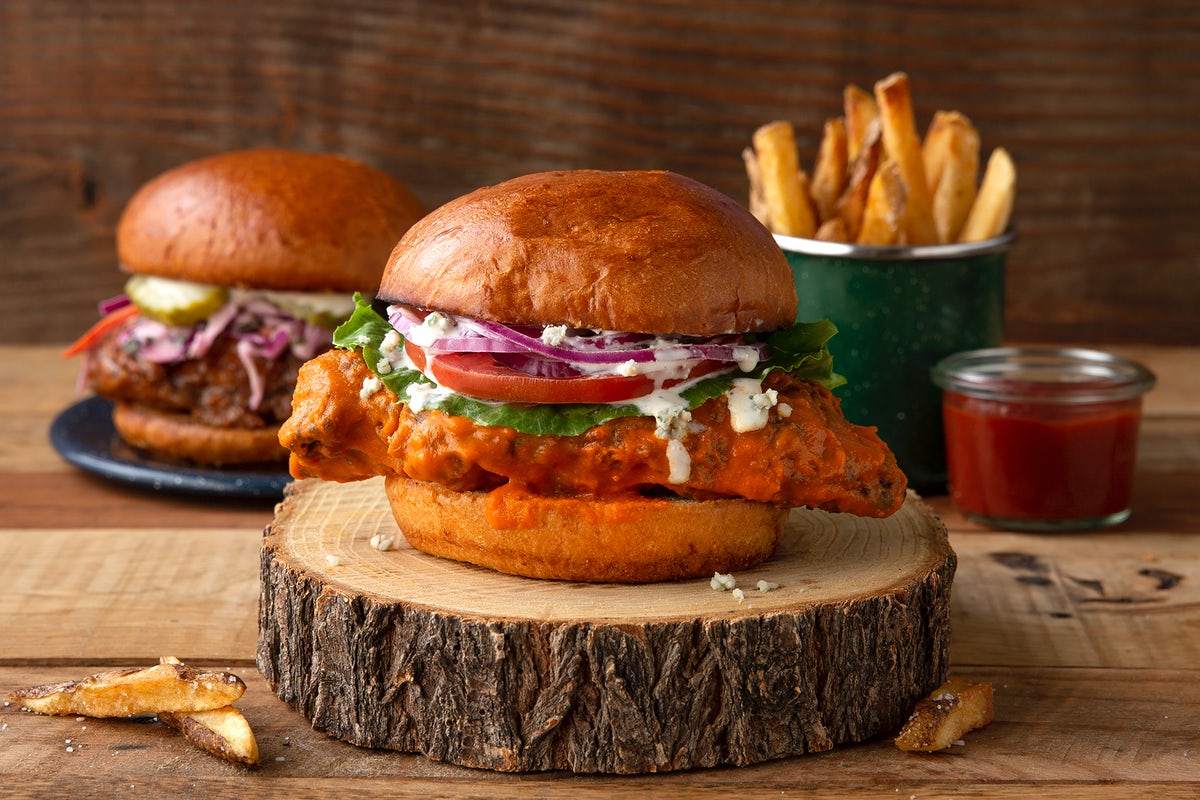 Order Buffalo Chicken Sandwich food online from Highline Burgers & Wings store, Boulder on bringmethat.com