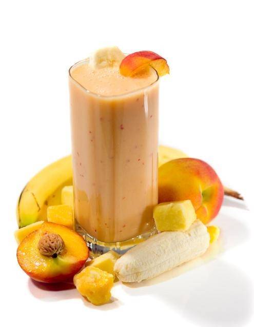Order Peach Banana food online from M2O Burgers & Salads store, Wynnewood on bringmethat.com