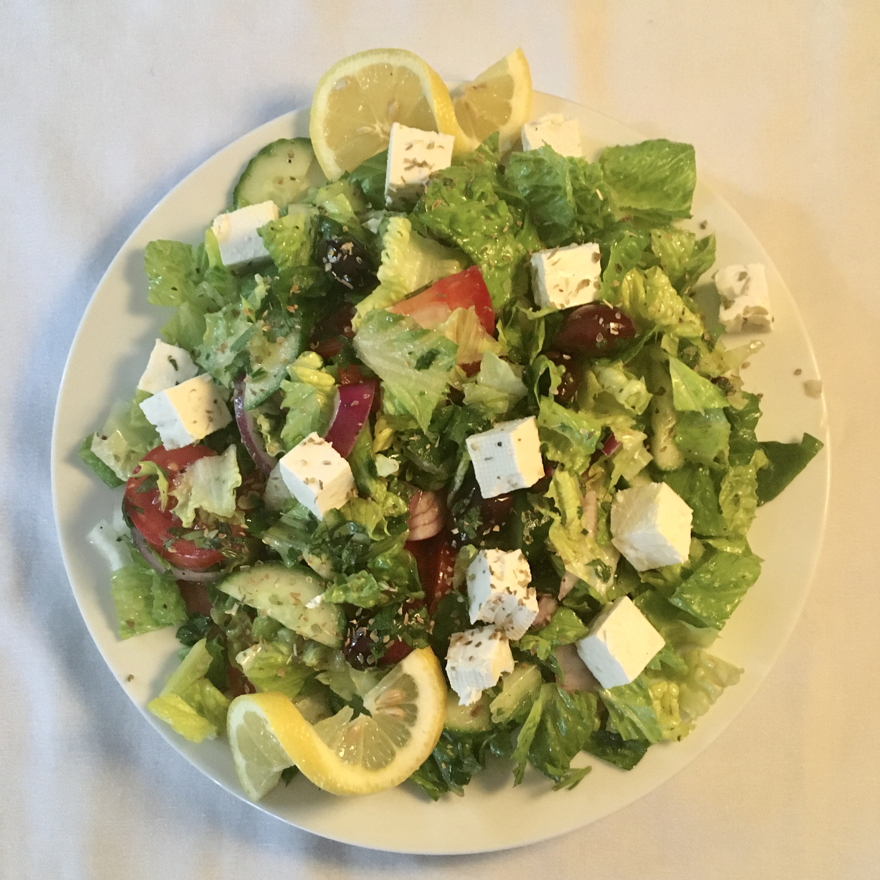Order Greek Salad food online from Mango Restaurant store, Niles on bringmethat.com