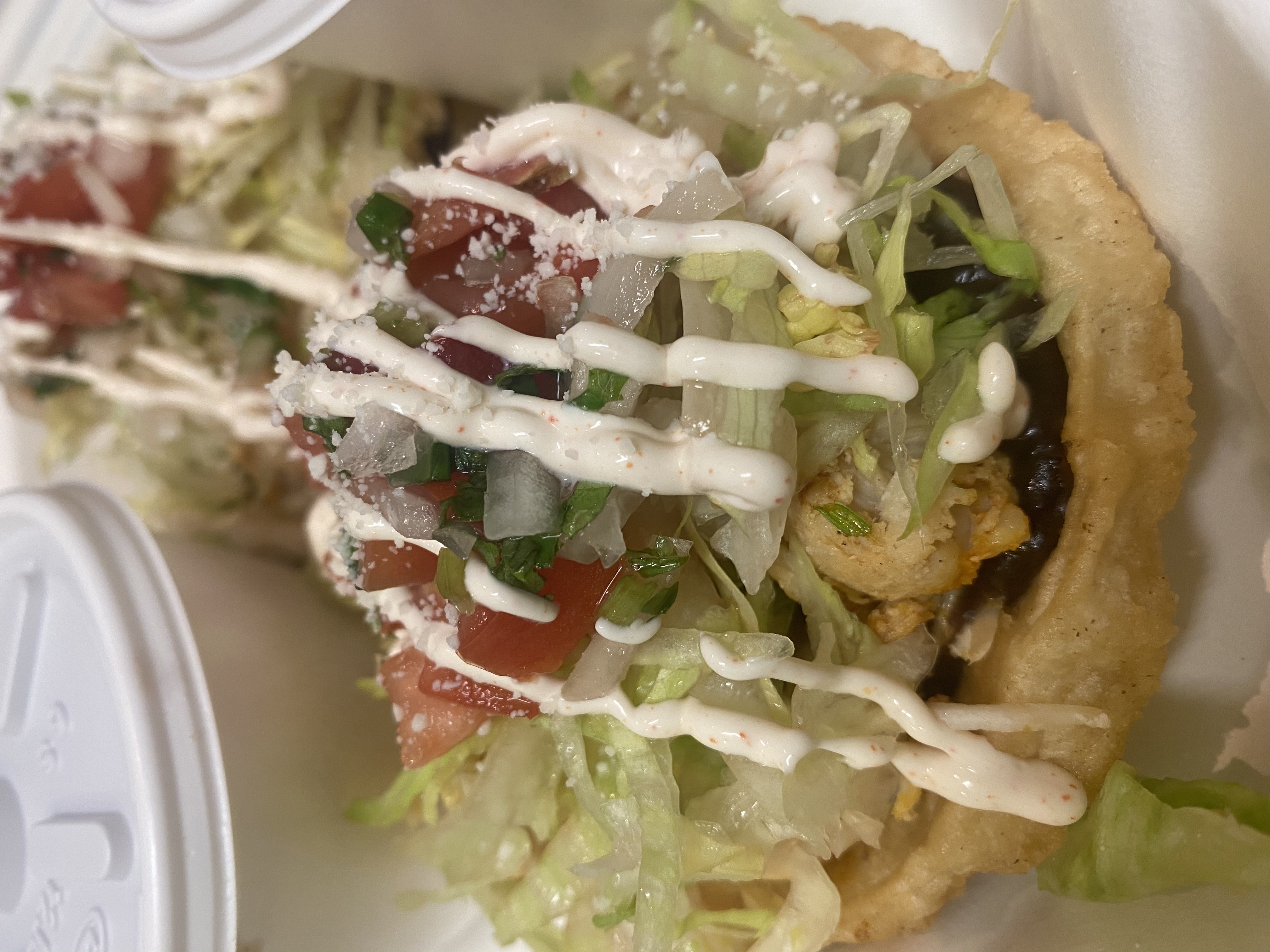 Order 2 Sopes food online from Canasta Kitchen store, Alameda on bringmethat.com